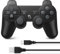 Powerextra Controller Wireless Compatibile con Playstation 3 PS3, con Joystick Aggiornato Batteria Ricaricabile Controllo del Movimento Doppio Shock per PS3 (Nero)