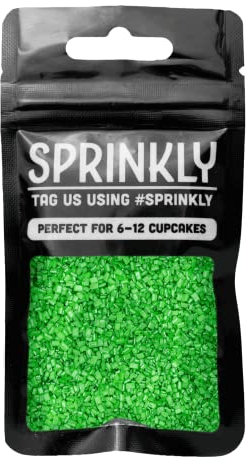 SPRINKLY - Sparkling Sugar - Green - 30g