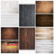 Lens-Aid 5er-Set Foto Hintergründe mit Holz-Design, 2-in-1 Untergrund für Tisch und Rückwand: Flatlay Tabletop Background Design für Fotostudio