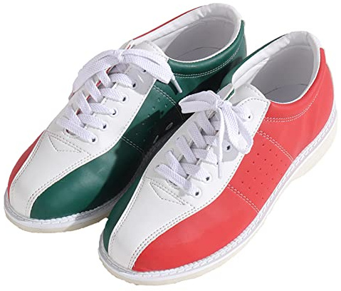 PENXZT Herren-Bowlingschuhe Anti-Rutsch Bowls Sneakers Leder Bequemes Leichtgewicht