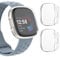 DULIPING 2 Stück Schutzhülle für Fitbit Versa 4 / Fitbit Sense 2 Hülle, Vollständige Abdeckung Weiche TPU Schutzfolie Kompatibel mit Fitbit Sense 2 / Versa 4 Case, Transparent+Transparent
