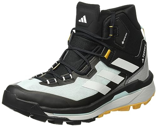 adidas Terrex Skychaser Tech Mid GTX – Wanderschuhe für Herren, Semi Flash Aqua Core Black Preloved Yellow, 40 EU
