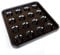 Sinsilvie Pool Ball Tray for 16 Balls, 2 1/4-Inch or Less, Black Plastic Carrying Tray for Snooker or Billiard