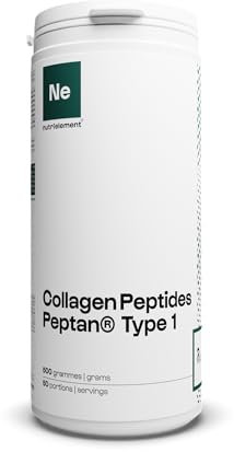 Nutrielement - Collagène Peptide Type 1 en poudre 500g - Collagene hydrolysé - Complément alimentaire Tendons, Articulations, Peau et Cheveux | By Nutrimuscle