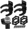 Vaguelly 4 Ensembles De Crochets Noirs Pour Accrocher Des Microphones Sans Fil À Montage Mural Support De Microphone Pour Micro Sans Fil Support Mural De Microphone Support De Micro
