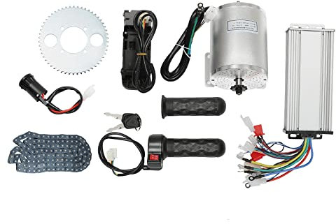 48-72V Elektrischer Bürstenloser Motor Set 3000W Umbau Controller Kit Fit Go Kart Scooter für E-Motorräder/Strandräder/Go Karts/modifizierte Fahrräder Brushless Electric Motor