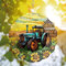 64 Memory Traktor Windspiel - Hängend für Hof & Garten, einzigartiges Geschenk, 3D Outdoor