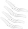 MUCKLILY 4pièces Taquets De Cordon De Store Transparent pour Enrouleur De Cordon De Rideaux Accessoires Pratiques Et Sécurisés pour Stores À Enrouleur Et Verticaux