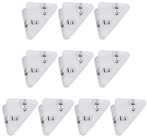 Dreieck-Eckklammern, 10 Stück/Set, Büroklammer, multifunktionale Kunststoff-Bindeklammern, Seitenhalter für Büro- und Schulwerkzeuge