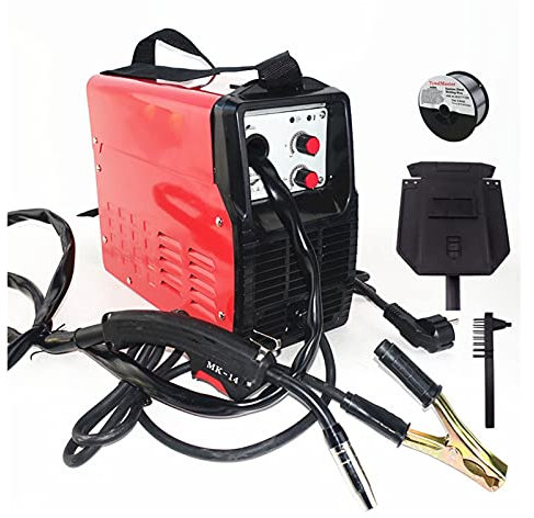 YINWAN Saldatrice Saldatrice Senza Gas per Funzionamento Semplice 120A Inverter IGBT E71T-GS Filo Animato Senza Gas Saldatore Mig