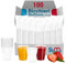 G.M. DISTRIBUZIONE 100 Bicchieri Monouso da 120 Ml in Plastica Trasparente PS, Bicchieri Usa e Getta per Caffè, Liquori, Amari, Vino, Superalcolici, Bicchieri Multiuso Monouso per Bar e Lounge Bar