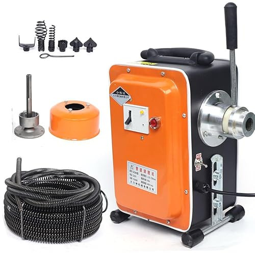 Rohrreinigungsschacht, 750W Kanalreinigungsmaschine, Elektrische Rohrreinigungsmaschine, Rohrreinigungsspirale für 20-110 mm.