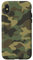 Hülle für iPhone X/XS Camouflage grün braun Militär Armee Military Bundeswehr