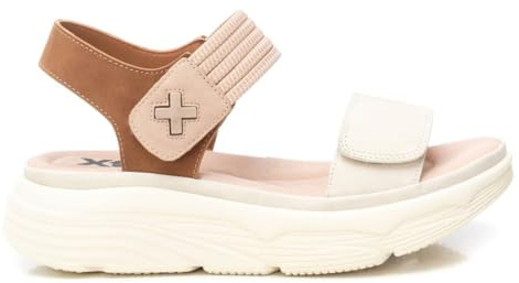 XTI Damen 14398604 Sandale, Beige 26, 37 EU
