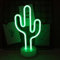 GOMETY LED Kaktus, Neon Schild LED Neonlicht mit Batterie oder USB, Kaktus Neon Zeichen Lichter Neonlicht für Weihnachten Geburtstagsgeschenk Party Kinder Wohnzimmer Bar Hochzeitsdekor