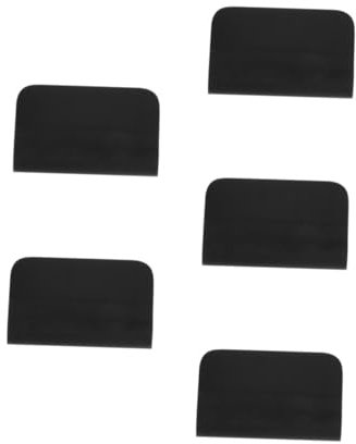 GLEAVI 5pcs Ergonomic Grip Handheld Tpu Applicator Window Tint Film Vehicle Wrap Scraper Car Vinyl Cleaning Black