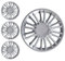 SERIE 4 BORCHIE - 4 COPRICERCHI COPPE RUOTA 15 PER LANCIA YPSILON 07->