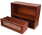 HOODANCOS Vintage Teetassen Aufbewahrungsbox Aus Holz Mit Glasfront Retro Kosmetik Und Teegeschirr-Display Für Schreibtisch Langlebig Und Stilvoll Für Organisation Von Tassen Und