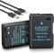 ENEGON EN-EL14 Type C Chargeur Port Batteries 1600mAh Compatible avec Nikon Batterie EN-EL14/EN-EL14a,Nikon D5300, D5600, D5100, D5200, D3100, D3200, D3300, D3400, D3500
