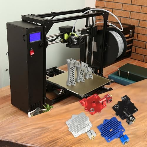 Für Aero Kühlkörper Kühlblock V6 Extruder Filament Zufuhrsystem Kurzbereich Hot End Radiator 1 75 mm kompatibel mit und ABS-Filamenten (Silber)