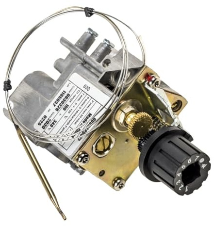 MuchLuckystar 630 Vanne de régulation de température du gaz 100-340 °C pour four PO Alpha/Bifronte/Gamma/Omega, thermostat Minisit avec sonde en acier inoxydable
