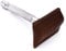 Parker Safety Razor Echtes Leder zweiseitiges Sicherheits-Rasiermesser-Schutzhülle/Travel Cover - passend für alle gängigen Rasierklingen - Farbe: Saddle Brown