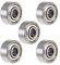 ARCELI 5Pcs 623ZZ Rillenkugellager 10mm x 3mm x 4mm Silberton