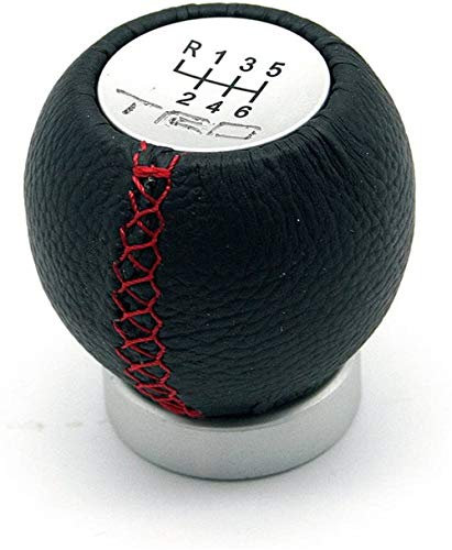 Uteruik Pomo de Palanca de Cambios TRD de 6 velocidades para Toyota de transmisión Manual con paño de Limpieza de Coche