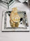 DEENZ 25cm Square Diamante Mirrored Crystal Candle Plate Candle Holder Loose Jewel Candle Holder an Elegant Addition to Your Home- Best Gift