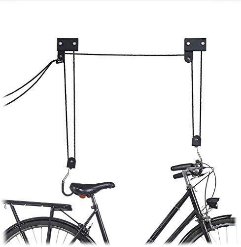 SSCYHT Fahrraddeckenhalterung, 25/50 Kg Kapazität, Haken, Universal, Seilbremse, Flaschenzug, Kajak, Fahrradlift, Wandhalterung Für Mountainbikes/Rennräder,25kg