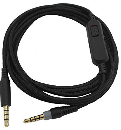 Replacement Headphone Audio Cable 3.5mm –2m/ 6.6ft Bare Copper Aux Wire, Supports Volumn Adjusted, for Kingston Cloud MIX Gaming Headset
