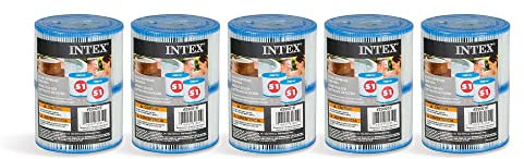 Intex 29001E PureSpa Typ S1 Heavy Duty Easy Set Dacron Paper Hot Tub Spa Filter Ersatzkartusche für verschiedene PureSpa Modelle, 10 Stück