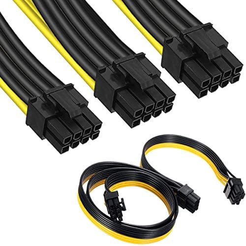 Xiatiaosann 8 Pin Male to Dual 2 X 8 Pin (6+2) Male PCIe, GPU VGA 8 Pin to 8 Pin PCIe PCI Express Graphics Card Power Adapter Cable for Corsair for Thermaltake for ARESGAME