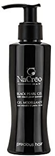 Nacreo Man - Gel Nero Modellante per capelli TENUTA FORTE - Non Macchia e Maschera i Capelli Bianchi - Effetto Brillante (1x150ml)