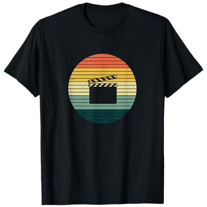 Filmklappe Vintage I Filmemacher Motiv für Kameramann T-Shirt
