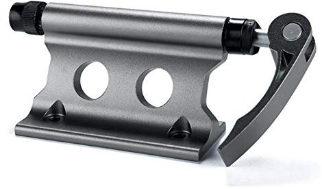 Portabici da automobile in lega di alluminio, Blocco bici Supporto forcella Supporto forcella a sgancio rapido unisex, Portapacchi Fisso per Forcella Anteriore per portabici da Viaggio(Argento)