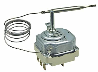 easyPART Kompatibel/Ersatz für EGO 55.34052.010 Thermostat 50-300°C Temperaturregler Backofenthermostat 3-poliger Ausschalter Backofen Herd Ofen universal