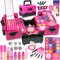 Amerrly Kinderschminke Set Mädchen Spielzeug - Waschbar und Sicher Kinder Schminkset, Prinzessin Schminkkoffer Kinder, Mädchen Spielzeug Alter 4-12, Party Geburtstag Geschenke