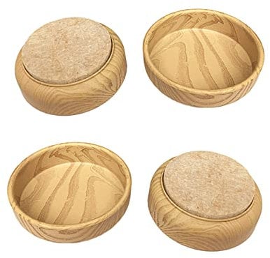 PengLAI Chair Leg Floor Protectors Furniture Legs Cups for Floor Protector Round Cups Felt Chair Foot Cups with Non Slip Floor Leg Protector for Chair Sofa Legs (4 Pcs)
