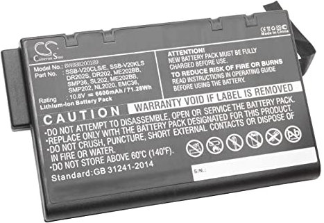 vhbw Akku kompatibel mit Wedge Tech PowerBook 5 CD Notebook (6600 mAh, 10,8 V, Li-Ion)