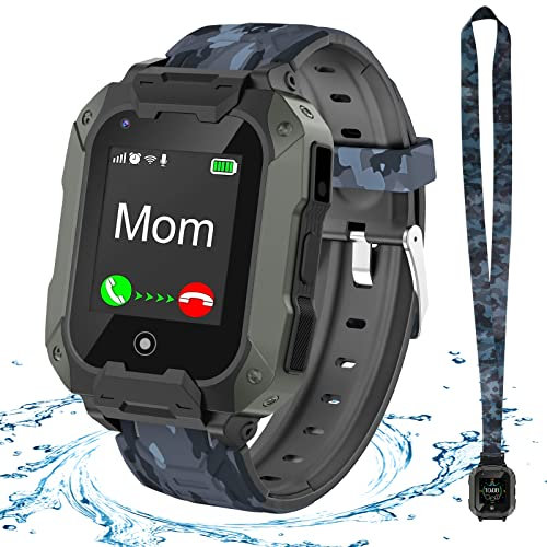 jianyana 4G Smartwatch Kinder mit GPS und Telefon, Kinder Smartwatch mit SOS, Musik-Player, Kamera, Schulmodus, Kids Smart Watch für 3-14 Jahre Jungen Mädchen Geschenke