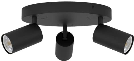 EGLO connect.z Smart Home LED Deckenleuchte Telimbela-Z, ZigBee, App und Sprachsteuerung Alexa, Lichtfarbe einstellbar (warmweiß-kaltweiß), RGB, dimmbar, Deckenlampe schwarz