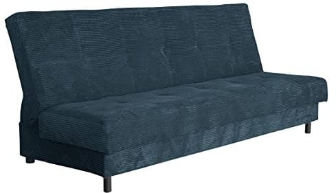 Mirjan24 Schlafsofa Enduro XIV Cord mit Bettkasten, 3 Sitzer Sofa, Couch mit Schlaffunktion und Bettfunktion, Lounge Sofa, Wohnlandschaft, Bettsofa, Polstersofa (Poso 05)