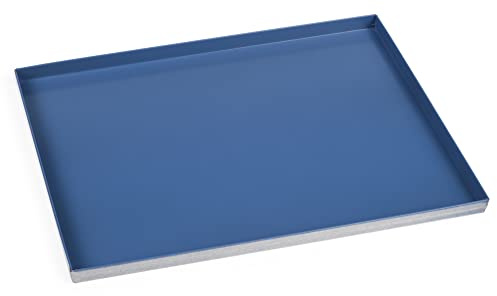 Backblech 40 x 30 Aluminiumblech Antihaftbeschichtung Hotfood Brot Pizza Brötchen Rand 2 cm | Silicon-Tech