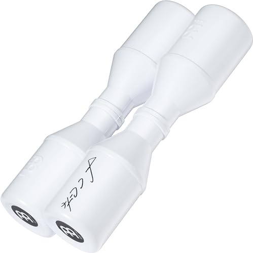 Meinl Percussion Shaker Luis Conte - Medium Live - Artist Series Double Shaker - 17 cm Length - Plastic, White (SH4WH)