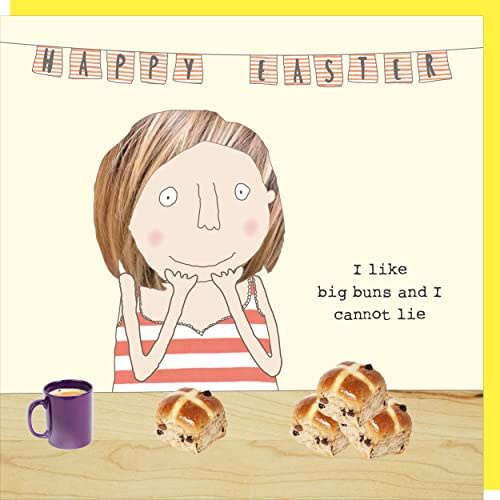 Rosie Made a Thing Funny I Like Big Buns Easter Card Greeting Card GF383