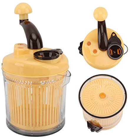 Haofy Picadora de Alimentos con Manivela Manual, Procesador de Alimentos Manual, Picadora de Verduras con Manivela Manual de 3 Engranajes, para Carne, Frijoles, Ajo