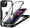 ZHOUDSAEIFD Hülle für iPhone 13, 360° Ganzkörperschutz Stoßfeste Handyhülle in Militärqualität mit Displayschutzfolie - Schwarz