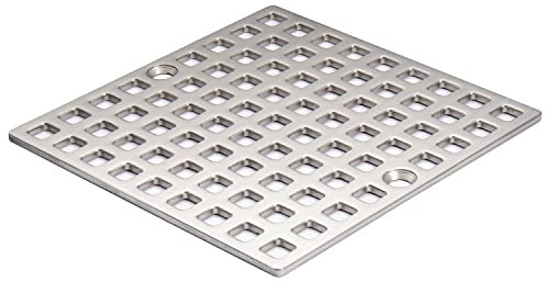 Ersatzabdeckung für Duschablauf, Nickel, gebürstet, 10,2 cm