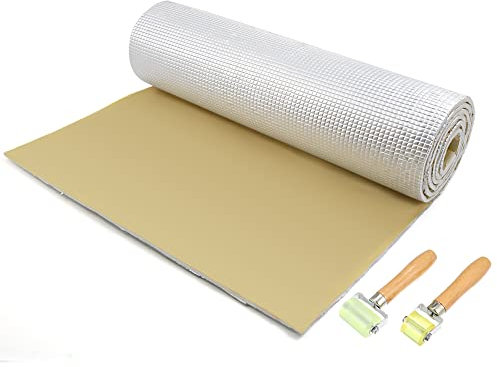 QUARKZMAN Tapis Isolation Phonique Voiture Capot Moteur Adhésif 6mm Insonorisant 200x50cm (Rouleaux)